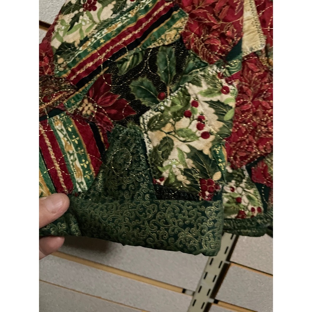 Quilted Patchwork Christmas Holiday Jacket Women'… - image 2